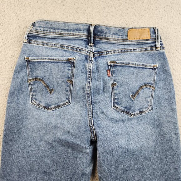 Levi's Perfectly Slimming Boot Cut 512 Jeans Women's 8 Blue Stretch Denim Pants - Picture 3 of 12